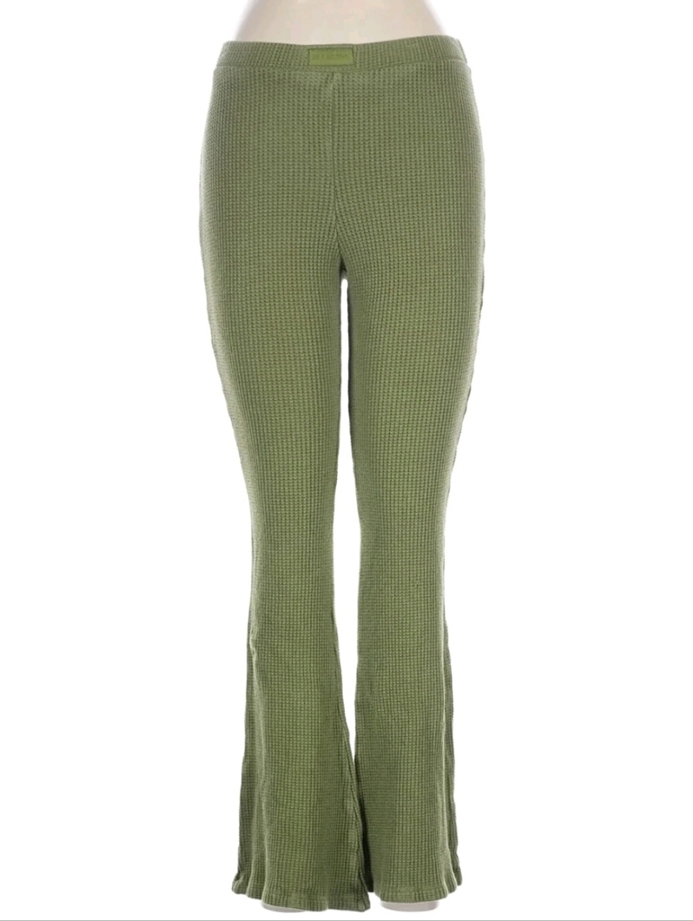 SET ACTIVE Waffle Knit Flare Pants Size Medium